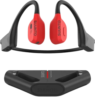 Auriculares de conducción ósea Suunto Wing en rojo lava