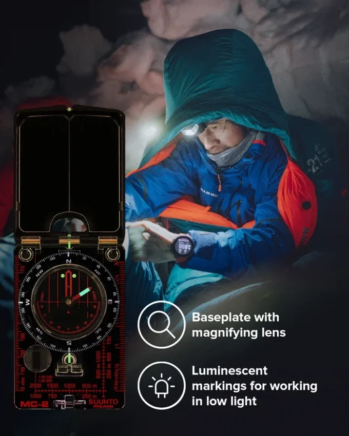 Brújula Suunto MC-2/360/D/CM/IN/NH: brújula de navegación avanzada Brújula Suunto MC-2/360/D/CM/IN/NH: brújula de navegación avanzada