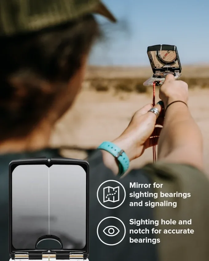 Brújula con espejo Suunto MC-2 NH: precisa para senderismo y excursiones Brújula con espejo Suunto MC-2 NH: precisa para senderismo y excursiones