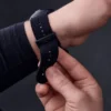 Correa de accesorio de microfibra negra ultrasuave para deporte y estilo Correa de accesorio de microfibra negra ultrasuave para deporte y estilo