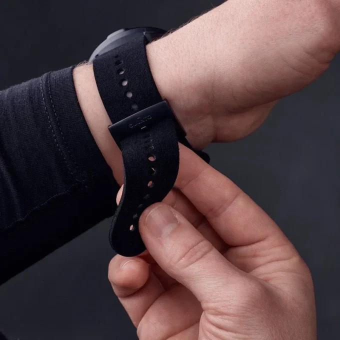 Correa de accesorio de microfibra negra ultrasuave para deporte y estilo Correa de accesorio de microfibra negra ultrasuave para deporte y estilo