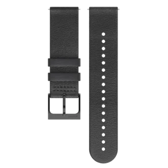 Correa de cuero Suunto 22 mm Urban 6, All Black, talla M