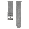 Correa de reloj de microfibra gris ultrasuave para deporte y estilo Correa de reloj de microfibra gris ultrasuave para deporte y estilo