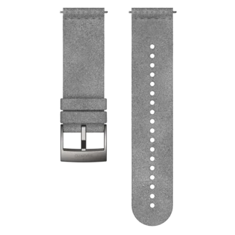 Correa de reloj de microfibra gris ultrasuave para deporte y estilo