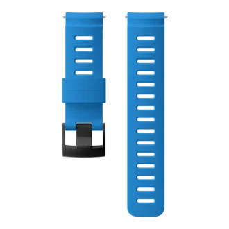Correa de silicona azul de 24 mm para Suunto, diseñada para el Buceo