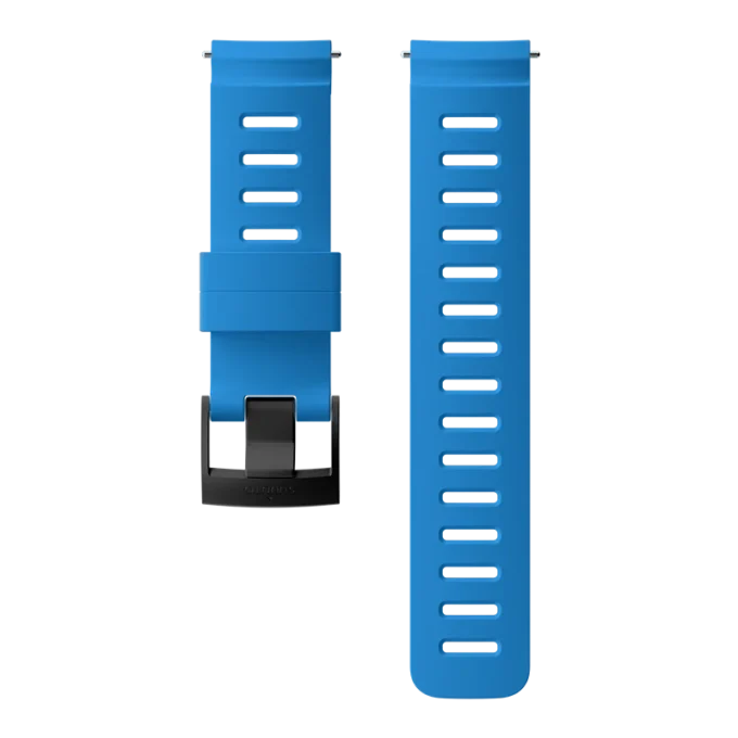 Correa de silicona azul de 24 mm para Suunto, diseñada para el Buceo