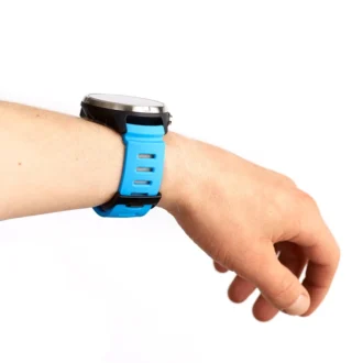 Correa de silicona azul de 24 mm para Suunto, diseñada para el Buceo