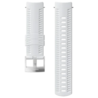 Correa de silicona integrada Suunto blanca de 24 mm para deporte