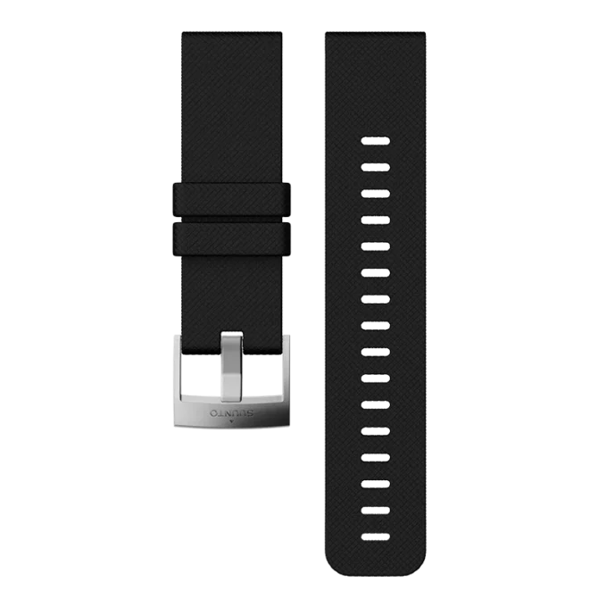 Correa de silicona negra para Suunto Traverse: correa para modelos Traverse