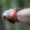 Correa de silicona Suunto 24 mm Athletic 7, color granito naranja, tallas S+M