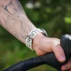 Correa de silicona Suunto Athletic 5 de 22 mm, blanco perla, tallas S+M