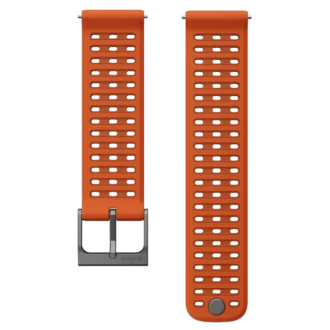 Correa de silicona Suunto Athletic 9 de 22 mm, naranja cañón, tallas S+M