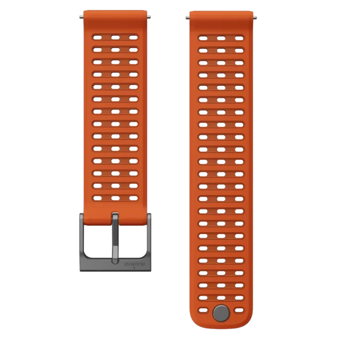 Correa de silicona Suunto Athletic 9 de 22 mm, naranja cañón, tallas S+M
