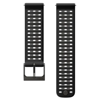 Correa de silicona Suunto Athletic 9 de 22 mm, negro, tallas S+M