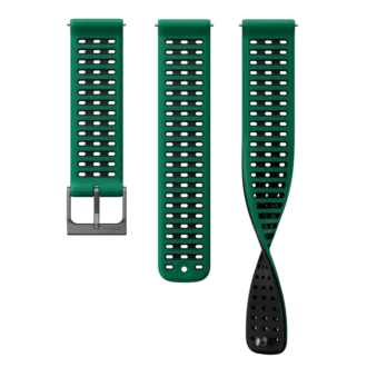 Correa de silicona Suunto Athletic 9 de 22 mm, verde pino, tallas S+M