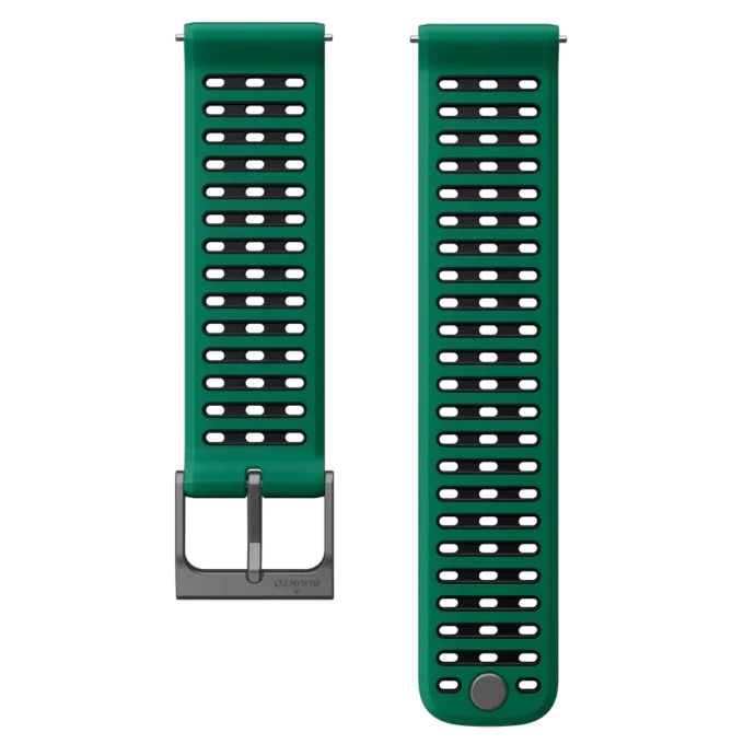 Correa de silicona Suunto Athletic 9 de 22 mm, verde pino, tallas S+M
