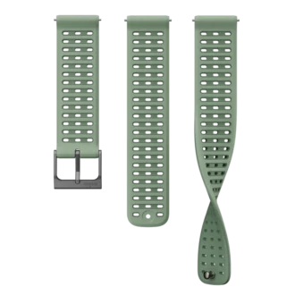 Correa de silicona Suunto Athletic 9 de 22 mm, verde salvia, tallas S+M