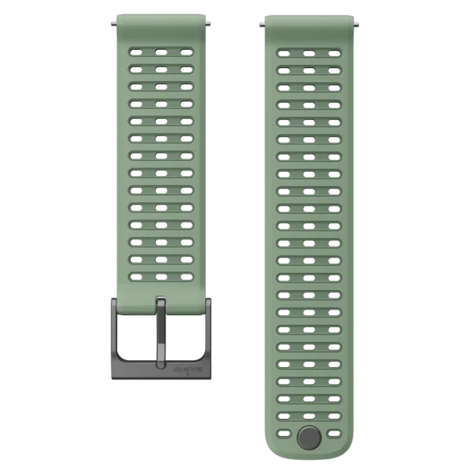 Correa de silicona Suunto Athletic 9 de 22 mm, verde salvia, tallas S+M
