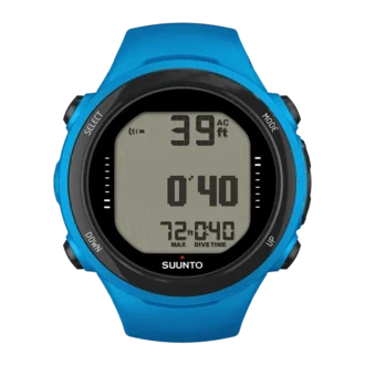 Ordenador de buceo Suunto D4i novo blue del tamaño de un reloj