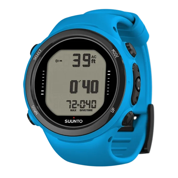 Ordenador de buceo Suunto D4i novo blue del tamaño de un reloj Ordenador de buceo Suunto D4i novo blue del tamaño de un reloj