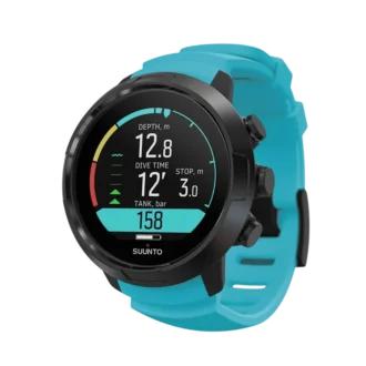 Ordenador de buceo Suunto D5 azul aguamarina para principiantes