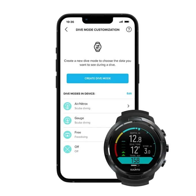 Ordenador de buceo Suunto D5 All Black con pantalla a color y