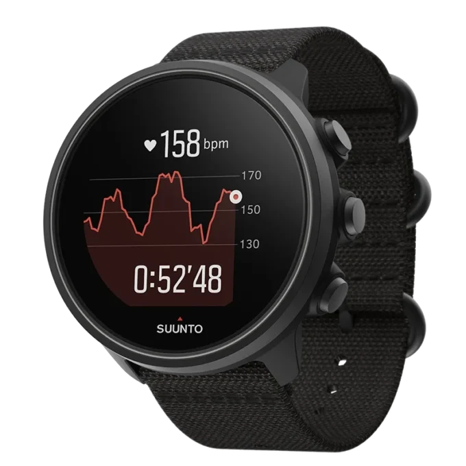 Reloj GPS resistente Suunto 9 Baro en titanio negro carbón Reloj GPS resistente Suunto 9 Baro en titanio negro carbón