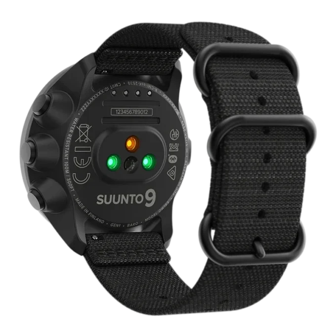 Reloj GPS resistente Suunto 9 Baro en titanio negro carbón Reloj GPS resistente Suunto 9 Baro en titanio negro carbón