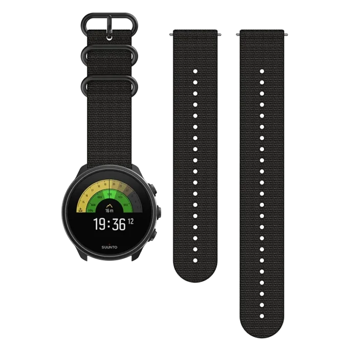 Reloj GPS resistente Suunto 9 Baro en titanio negro carbón Reloj GPS resistente Suunto 9 Baro en titanio negro carbón