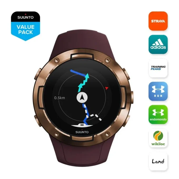 Suunto 5 Burgundy Copper: reloj deportivo GPS compacto con gran autonomía
