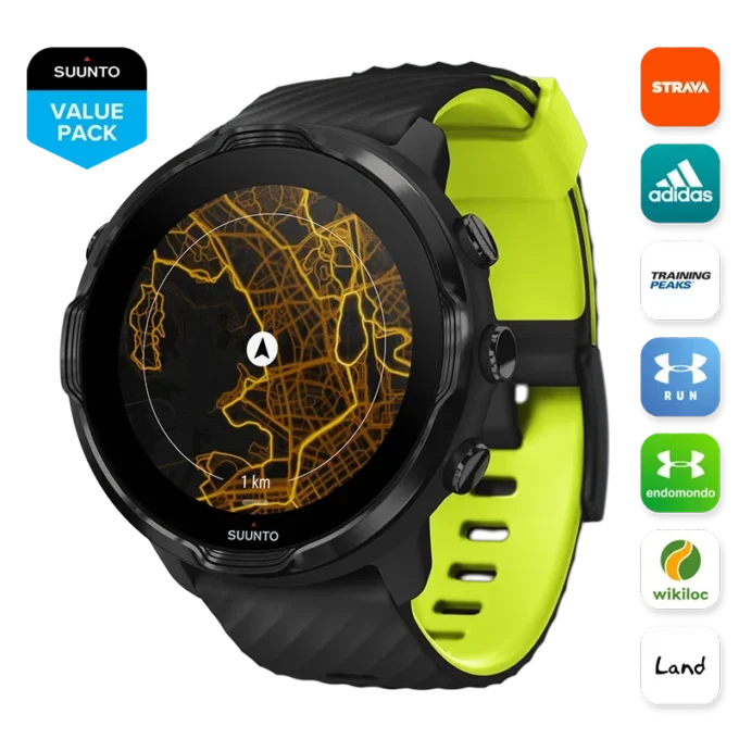 Suunto 7 Black Lime: reloj inteligente con una experiencia deportiva versátil