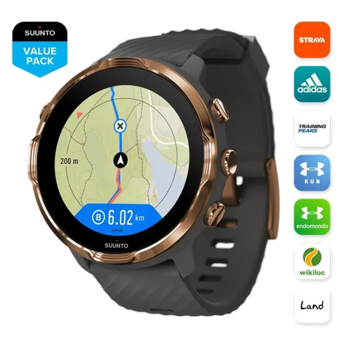 Suunto 7 Graphite Copper: reloj inteligente con una experiencia deportiva versátil