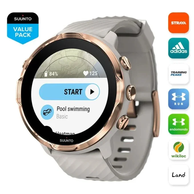 Suunto 7 Sandstone Rosegold: reloj inteligente con una experiencia deportiva versátil