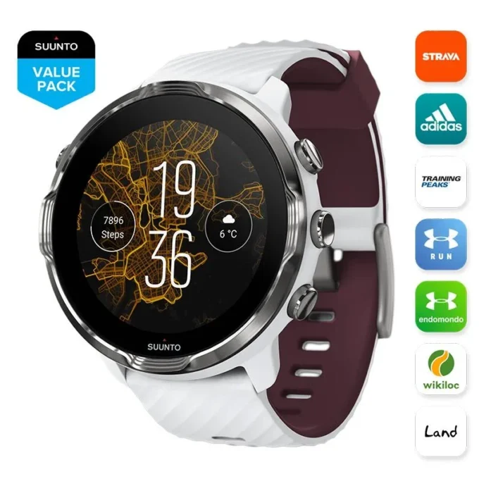 Suunto 7 White Burgundy: reloj inteligente con una experiencia deportiva versátil Suunto 7 White Burgundy: reloj inteligente con una experiencia deportiva versátil