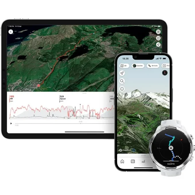 Suunto 9 Baro blanco: reloj deportivo con GPS y batería de larga duración