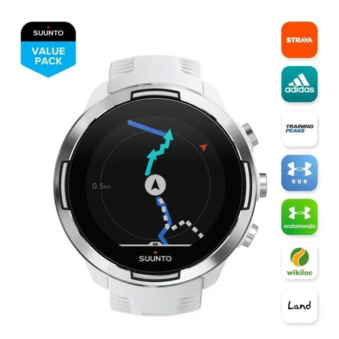 Suunto 9 Baro blanco: reloj deportivo con GPS y batería de larga duración