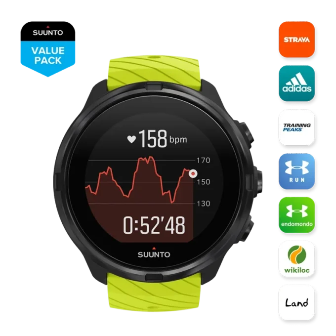 Suunto 9 lime: reloj deportivo con GPS y batería de larga duración