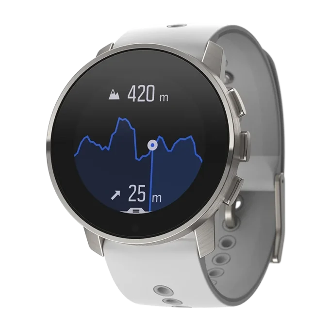 Suunto 9 Peak Birch White Titanium: reloj deportivo GPS ultradelgado, pequeño y resistente