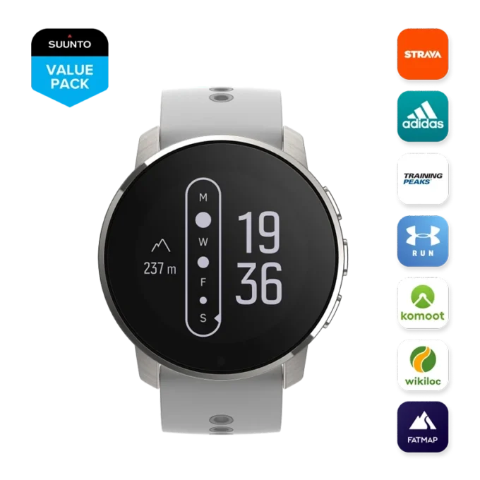 Suunto 9 Peak Birch White Titanium: reloj deportivo GPS ultradelgado, pequeño y resistente