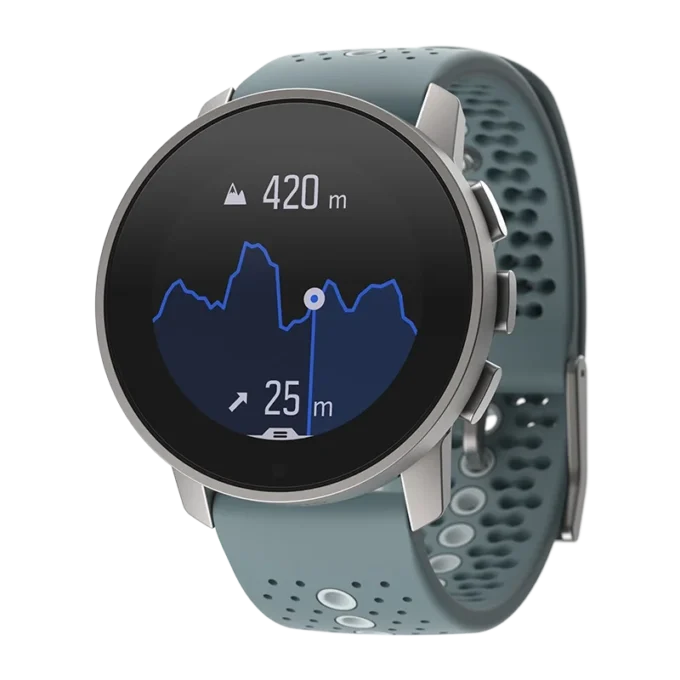 Suunto 9 Peak gris musgo: reloj deportivo GPS ultradelgado, pequeño y resistente