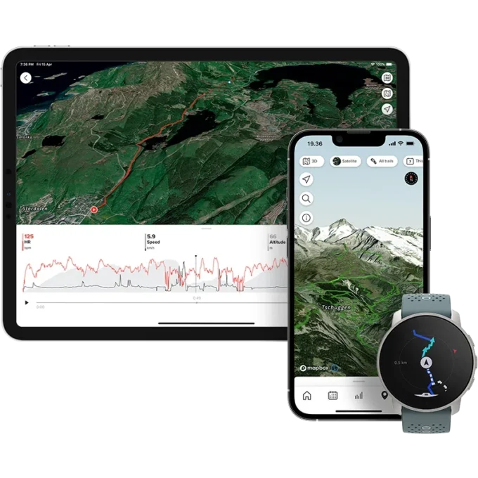 Suunto 9 Peak gris musgo: reloj deportivo GPS ultradelgado, pequeño y resistente
