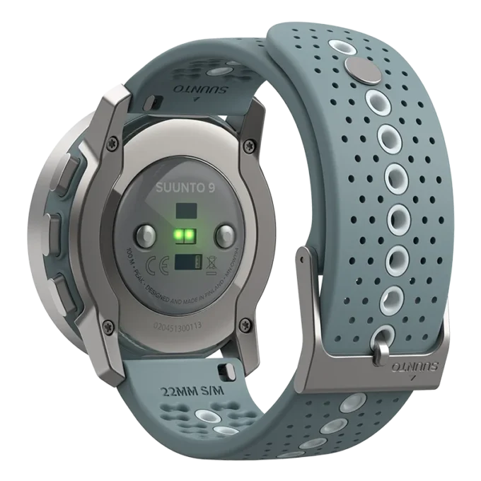 Suunto 9 Peak gris musgo: reloj deportivo GPS ultradelgado, pequeño y resistente