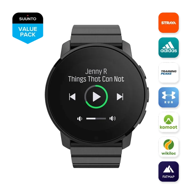 Suunto 9 Peak titanio negro – reloj deportivo GPS ultradelgado y resistente