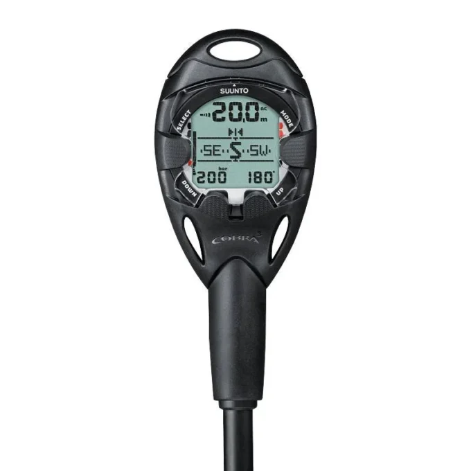 Suunto Cobra3 Negro con sistema de liberación rápida: ordenador de buceo avanzado con integración de aire