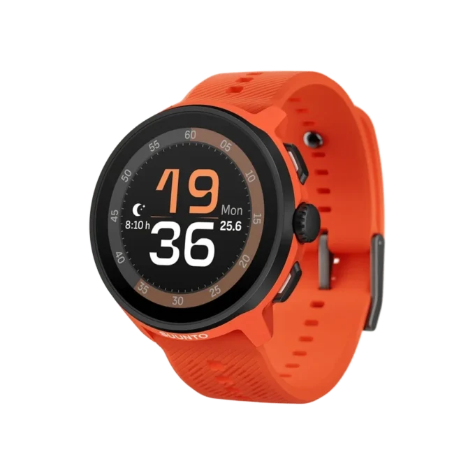 Suunto Run naranja coral con correa de silicona