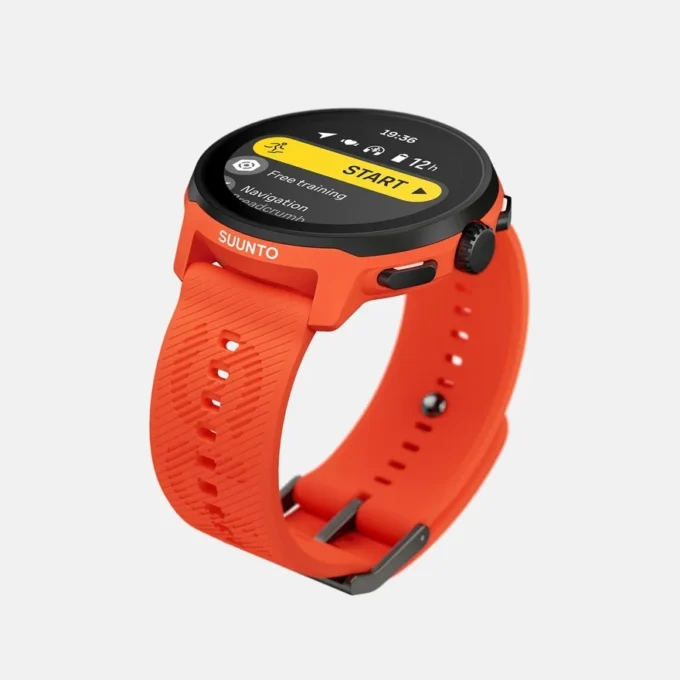 Suunto Run naranja coral con correa de silicona