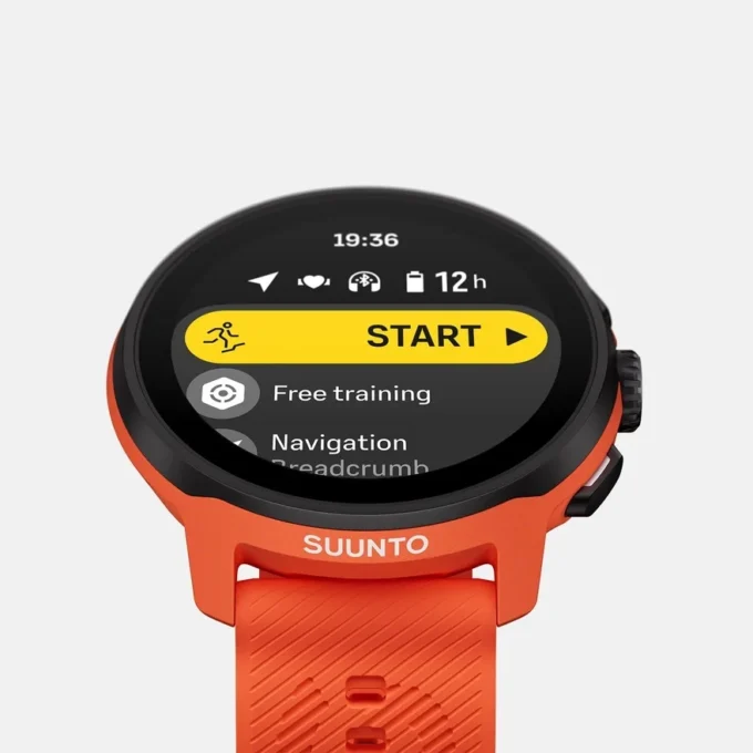 Suunto Run naranja coral con correa de silicona