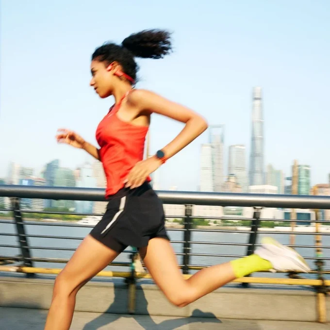 Suunto Run naranja coral con correa de silicona