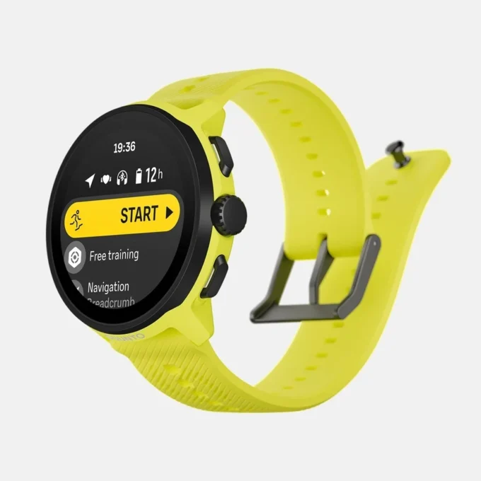 Suunto Run verde lima con correa de silicona