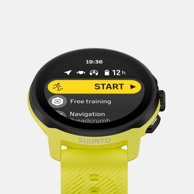 Suunto Run verde lima con correa de silicona